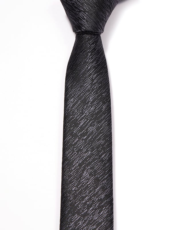 ZOD! Structure Black Microfibre Tie