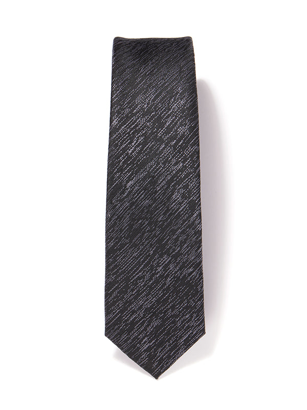 ZOD! Structure Black Microfibre Tie