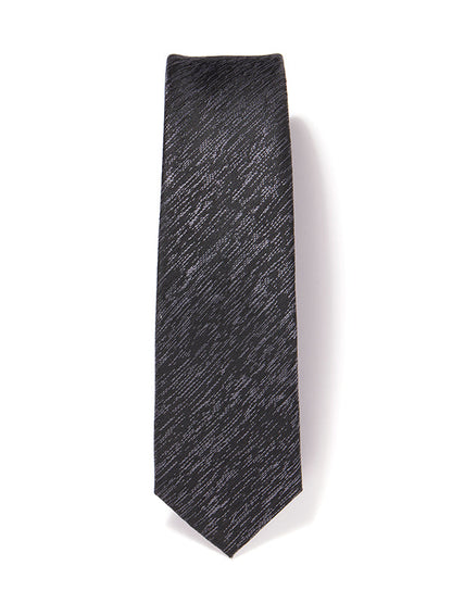 ZOD! Structure Black Microfibre Tie