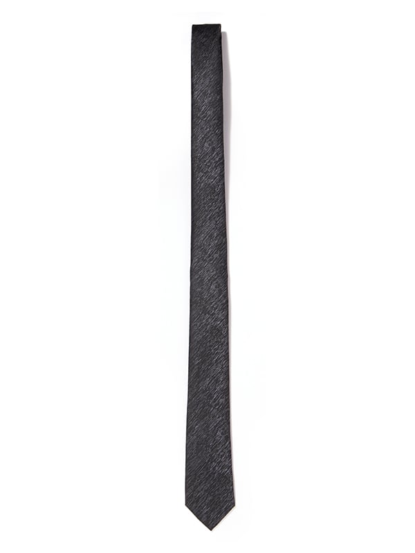 ZOD! Structure Black Microfibre Tie