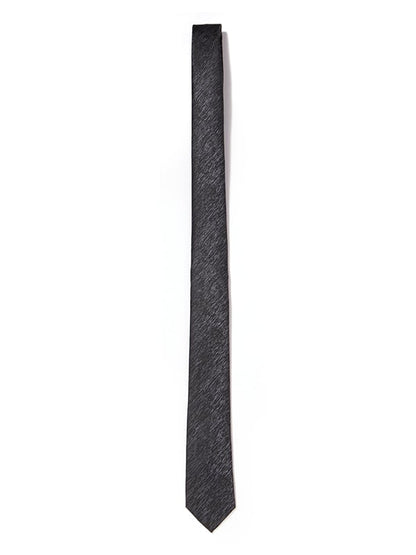 ZOD! Structure Black Microfibre Tie