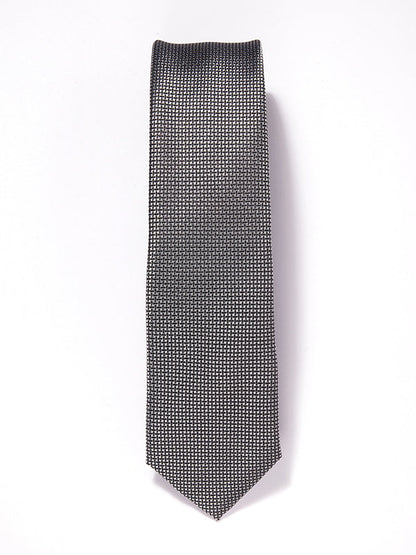 ZOD! Structure Dark Grey Microfibre Tie