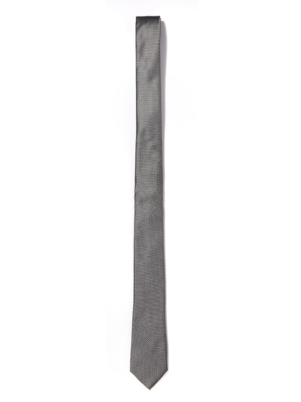 ZOD! Structure Dark Grey Microfibre Tie