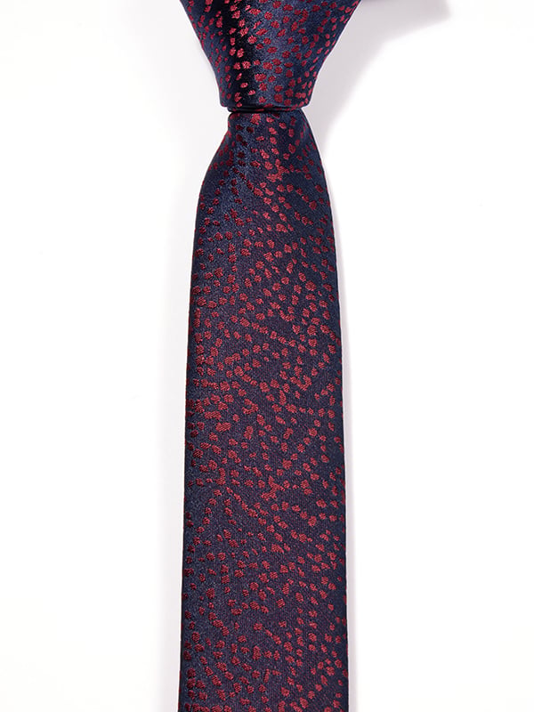 ZOD! Structure Maroon Microfibre Tie