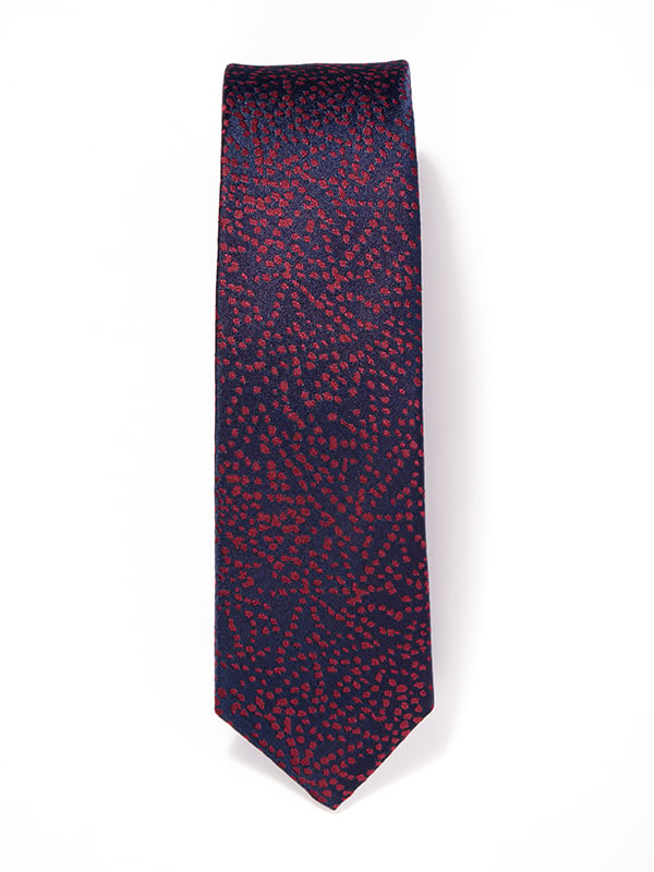ZOD! Structure Maroon Microfibre Tie