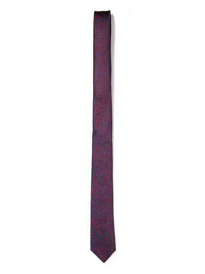 ZOD! Structure Maroon Microfibre Tie