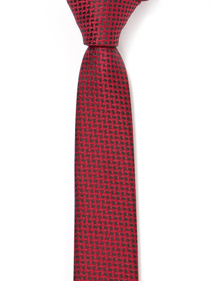 ZOD! Structure Red Microfibre Tie