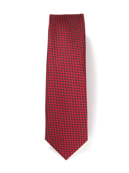 ZOD! Structure Red Microfibre Tie