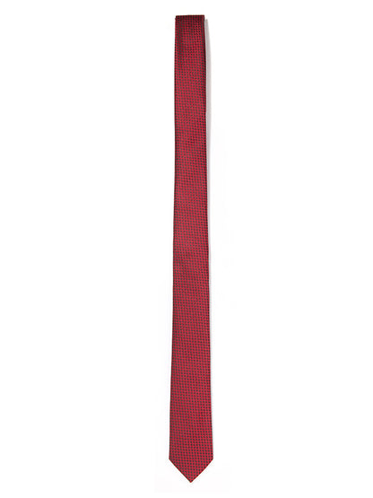 ZOD! Structure Red Microfibre Tie